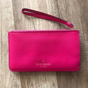 Hot Pink Kate Spade Wristlet Wallet